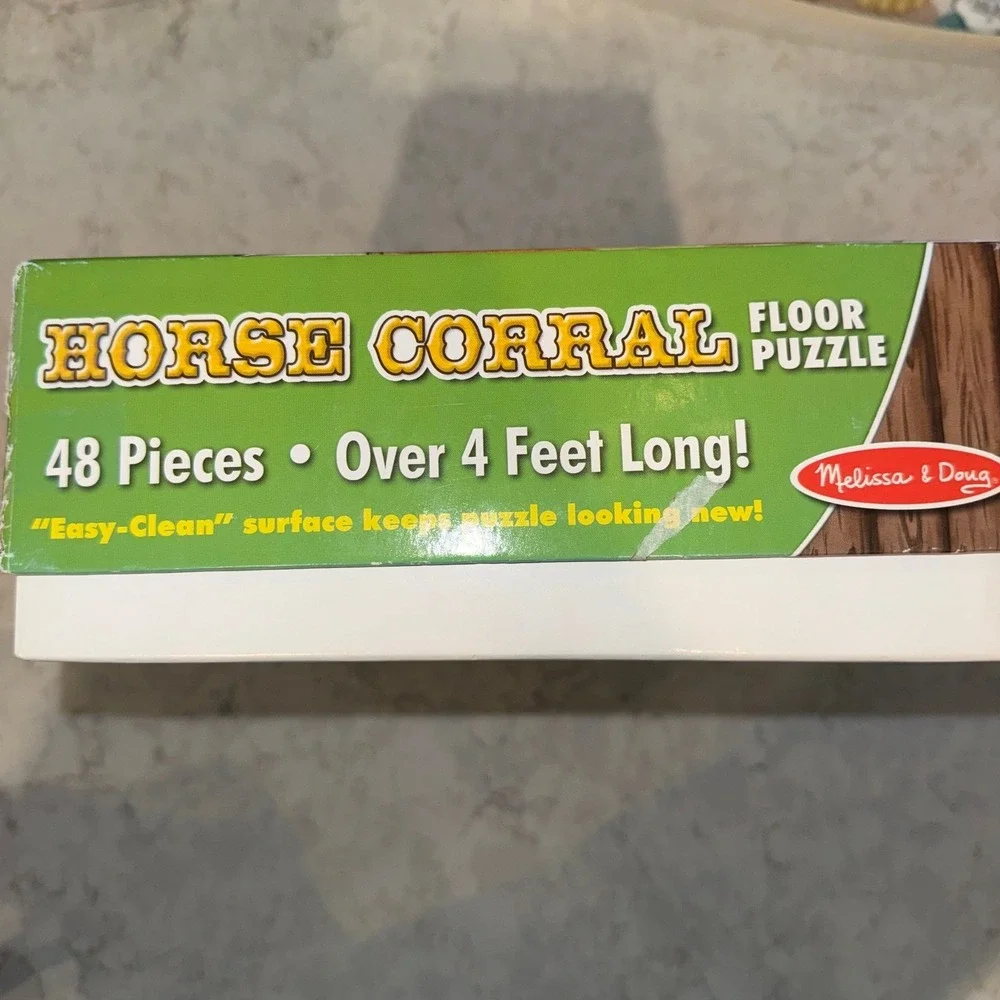 Melissa & Doug Horse Corral Floor Puzzle 48 Pieces Over 4 Feet Long Ages 4+ 4424